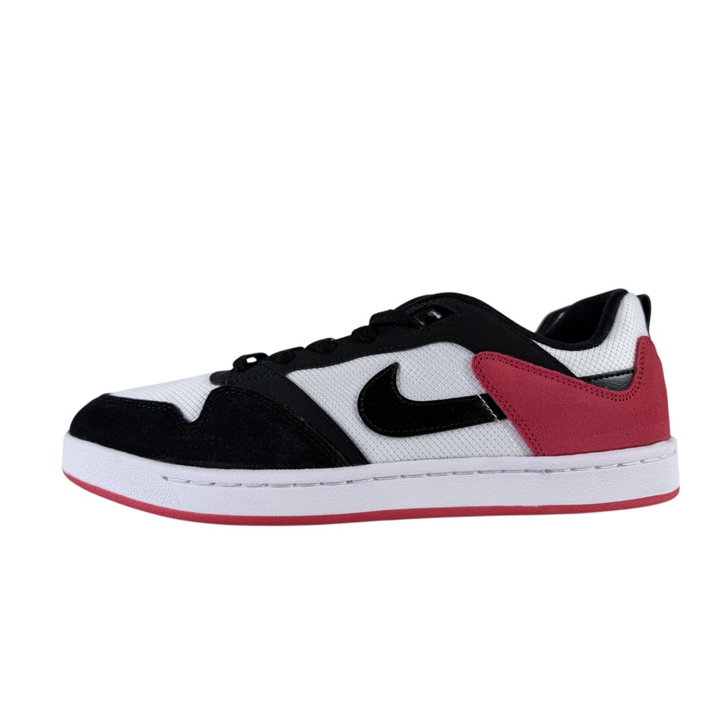 Nike Men's SB Alleyoop Classic Skate Shoes White Black Red Size 12 CJ0882-102